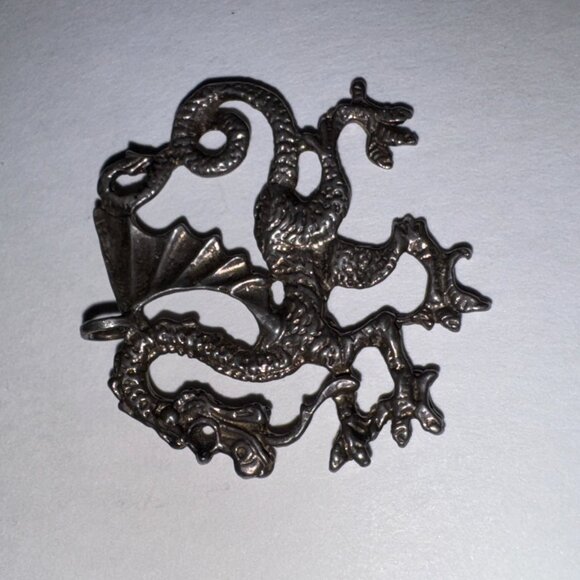 Sterling Silver Asian Dragon Pendant - Picture 8 of 16